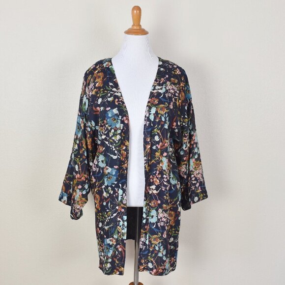 Michael Stars Floral Kimono Top - Picture 1 of 7